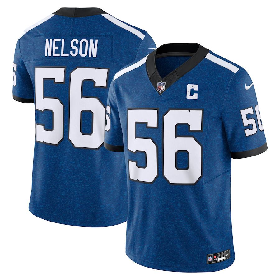 Men Indianapolis Colts #56 Quenton Nelson Nike Royal Indiana Nights Alternate Vapor F.U.S.E. Limited NFL Jersey->indianapolis colts->NFL Jersey